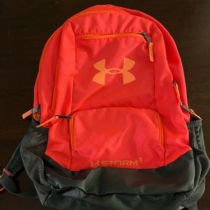 Neon Orange Under Armour Storm Backpack